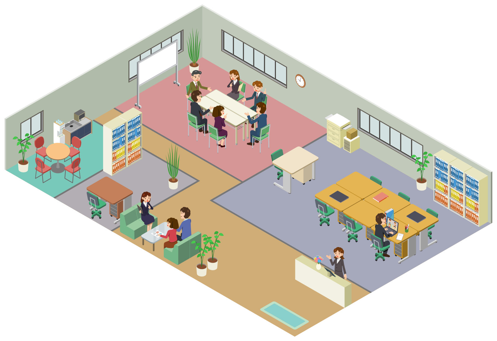 働きやすさを引き出す、小さなオフィスのつくり方