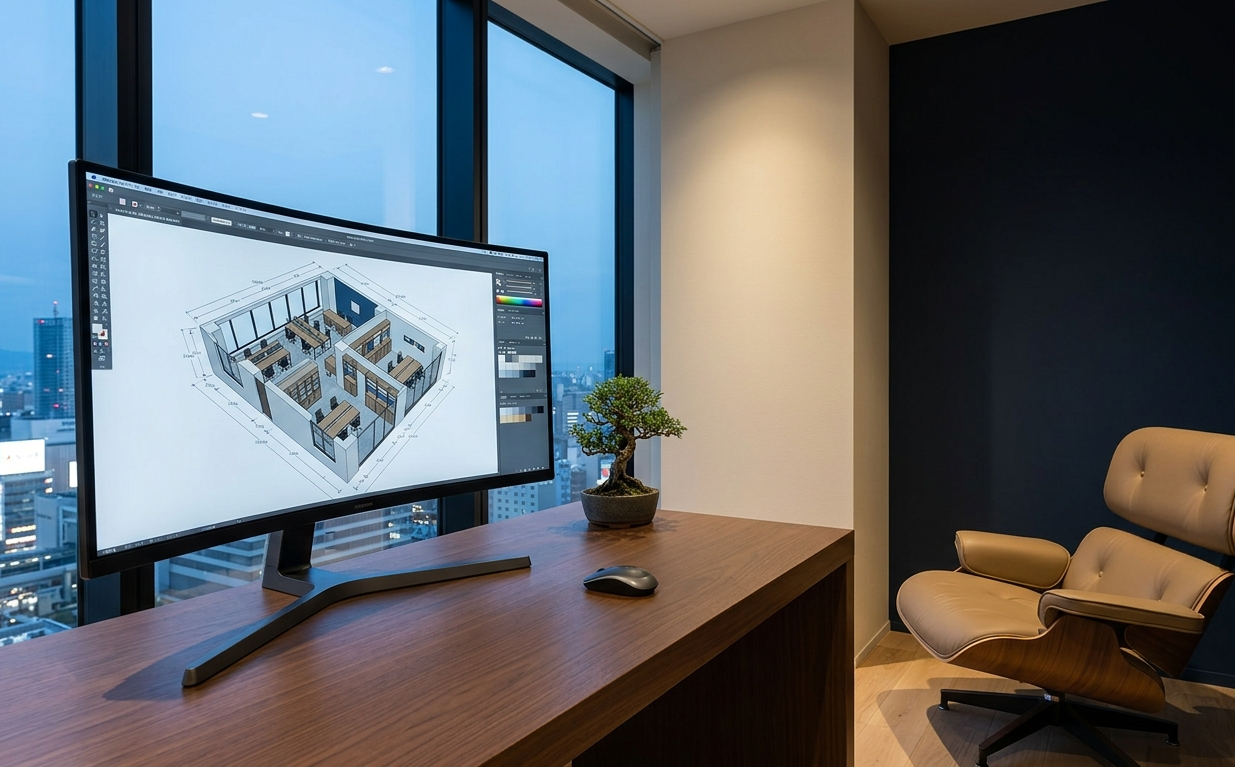 名古屋駅の「坪単価」を戦略に変える。面積効率を最大化するオフィス診断