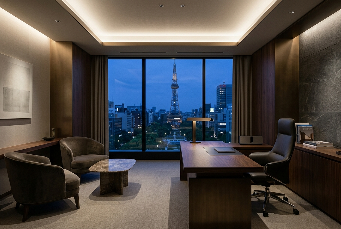 リノベーションで創る「エグゼクティブ・オフィス」—経営者のための邸宅空間